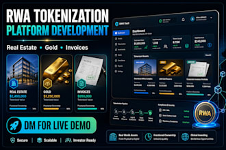 develop rwa tokenization smart contract for real estate and asset owners, dapp