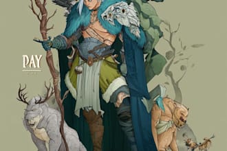 do a dnd character or dnd party art