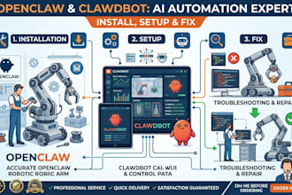 install setup and fix openclaw al automation openclaw clawdbot professionally