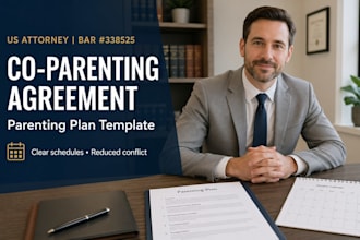 provide an attorney drafted co parenting agreement and parenting plan template