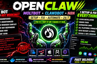 setup fix open claw openclaw moltbot clawdbot n8n vps mac mini bot