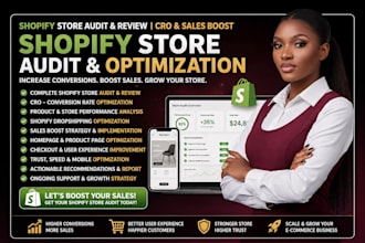 shopify audit review cro conversion rate optimization ecommerce sales