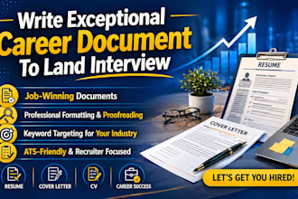 write exceptional career document to land interview