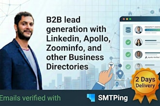 do b2b lead generation, linkedin lead generation and build prospects email list