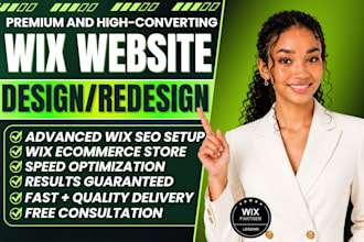 design wix website, redesign wix website, wix ecommerce store, wix studio expert