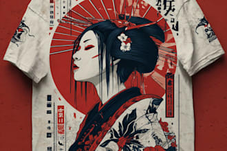 japanese t shirt illustration