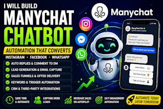 setup instagram manychat chatbot instagram and manychat automation, manychat, dm