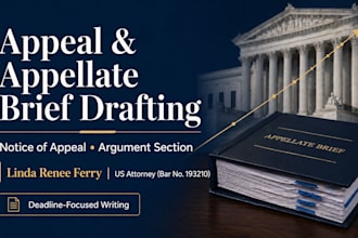 draft your notice of appeal or appellate brief section