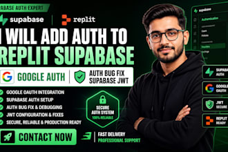 add auth to replit supabase backend google auth auth bug fix supabase jwt