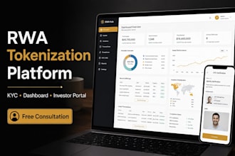 develop rwa tokenization platform, kyc, dashboard, investor portal, bond tokens