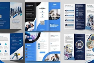 design corporate dental office pamphlet, healthcare clinic brochure for patient