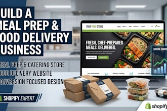 build meal prep shopify store food delivery website meal prep catering website