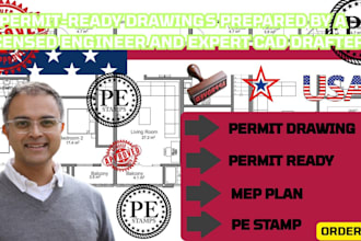 licensed engineer permit drawing building plan cad drafter michigan ohio stamp