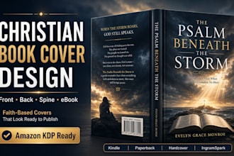 design faith based christian book cover, devotional lulu kindle cover design