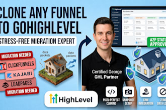 clone gohighlevel funnel, landing page, and ghl snapshot setup