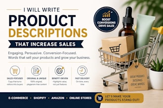 write product descriptions that increase sales