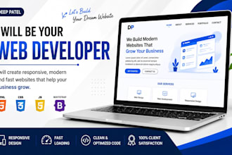 create a responsive website using HTML CSS and javascript