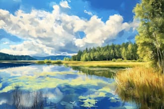 landscape oil painting art