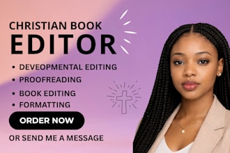developmental edit christian devotionals, bible studies, and articles