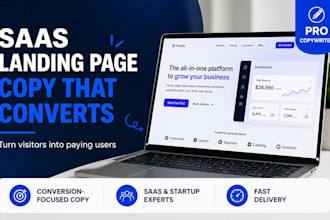 write high converting saas landing page copy that sells