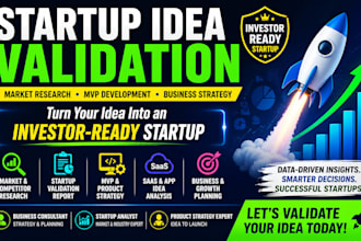 do startup validation market research and build mvp for your business idea