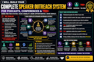 build your complete speaker outreach system for podcasts conferences and tedx