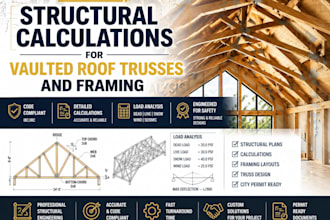 expert structural calculations for vaulted roof trusses and framing
