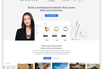 do weebly website design or redesign and weebly store