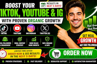 boost your tiktok youtube ig with proven organic growth