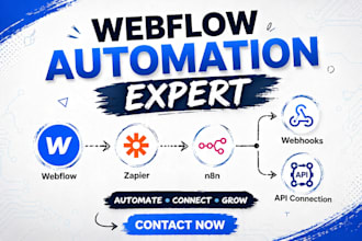 fix webflow automation n8n zapier workflow api integration