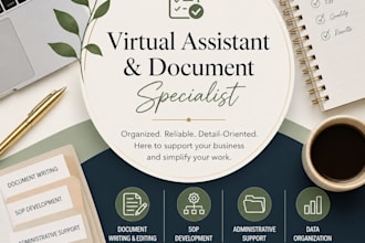 be your virtual assistant for admin tasks