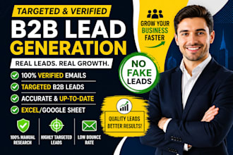 provide verified b2b leads with emails and contact details