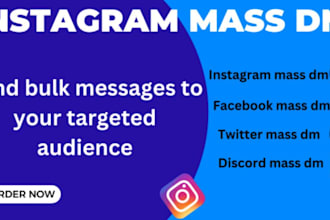 send instagram mass dm, twitter mass dm, facebook mass dm, discord mass dm