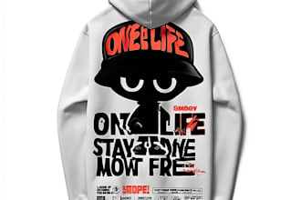 do custom hoodie design or clothing design