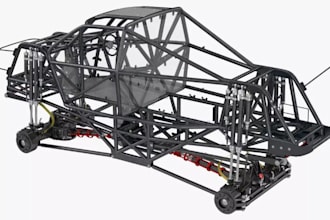 design industrial vehicle,chassis and suspension system,vehicle part,solidworks