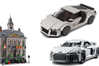 create custom lego house, technic moc car designs, xml partlist, and instruction