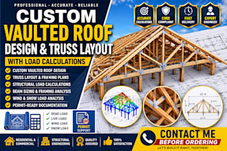 provide custom roof truss design and structural calculations