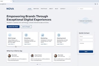 design clean and user friendly UI UX for website
