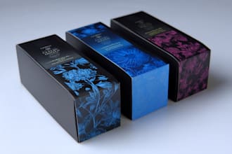 design minimal, modern and luxury packaging or label