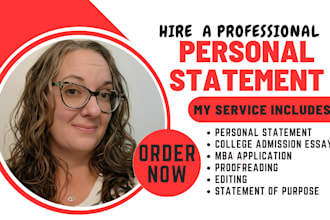 perfect your medical school,college admission,amcas personal statement in 24hour