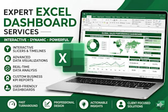 create professional excel dashboards and data visualization