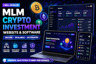 develop MLM crypto investment website and software platform