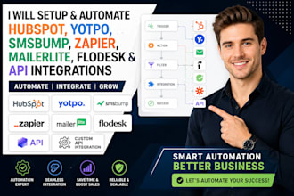 do hubspot yotpo smsbump zapier mailer lite flodesk zapier automation lemlis API