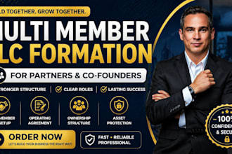 form your multi member llc with operating agreement for partners