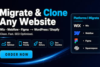 migrate wix to wordpress, clone website or do website migration professionally