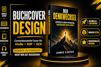 gestaltung von ebook covern, kindle covern und acx horbuchcovern, die sich gut v