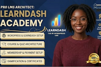 build a professional learndash lms website for your online course