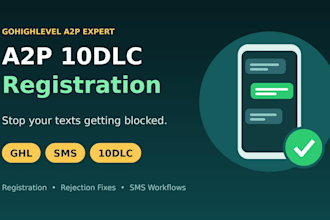 register a2p phone verification, gohighlevel sms, ghl a2p 10dlc, fix sms filter