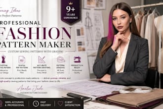 be your fashion pattern maker and create custom sewing patterns with grading