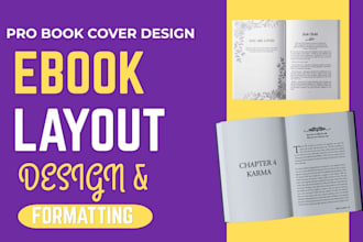 be your book formatter design interior book layout with cover